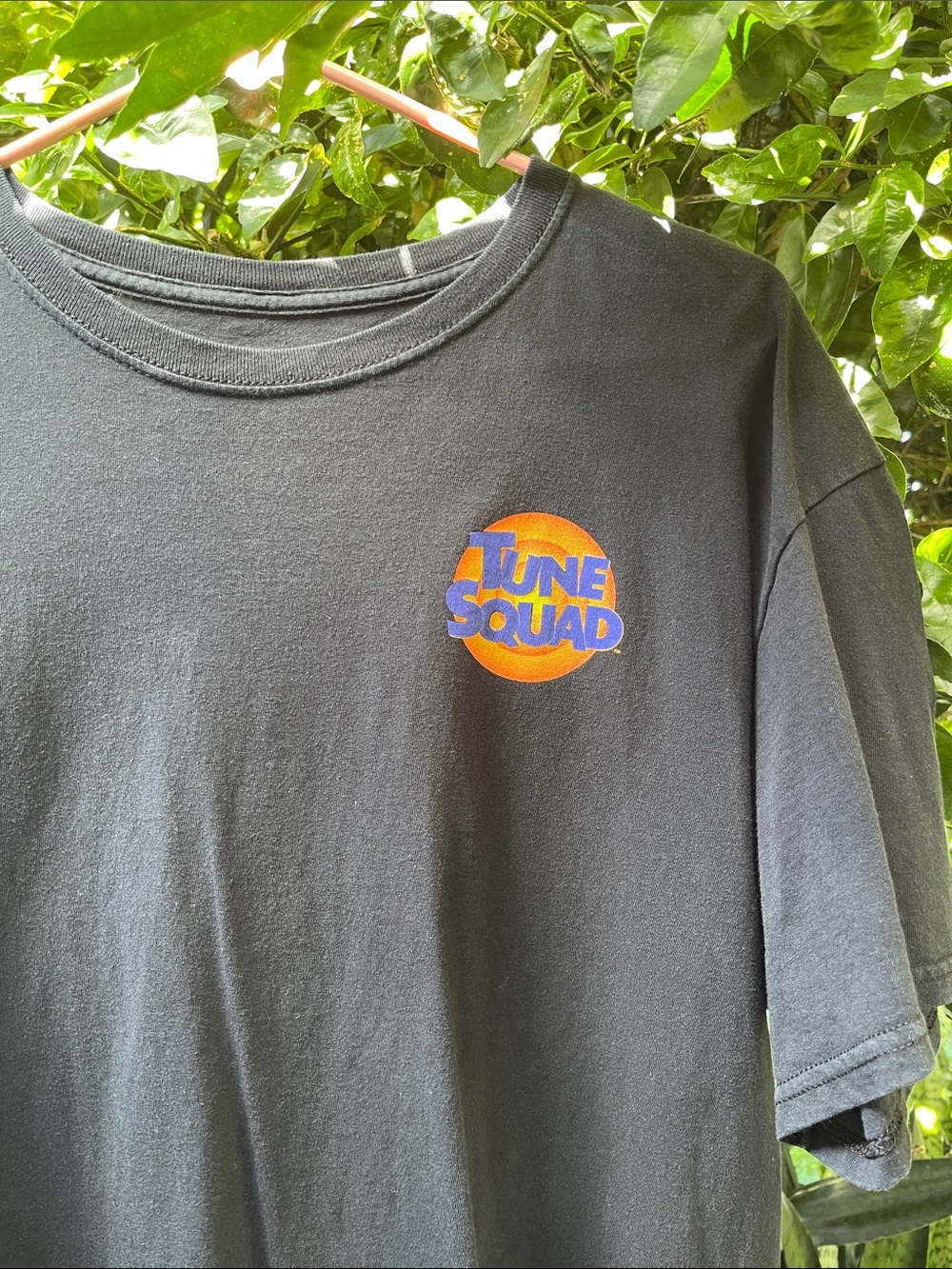 Kids Black Short-Sleeve Graphic Tee with Tune Squad Badge